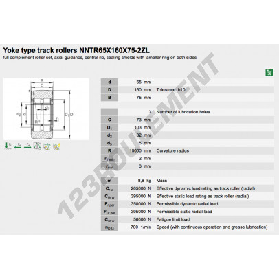NNTR65X160X75-2ZL-INA