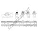 Palier - 2 fixations - NP3-3-8-RHP