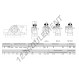 Palier - 2 fixations - NP45-RHP