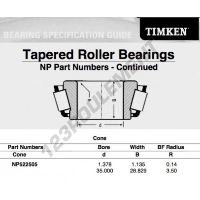 NP522505-TIMKEN