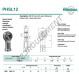 Rotule SI - PHSL12-DURBAL