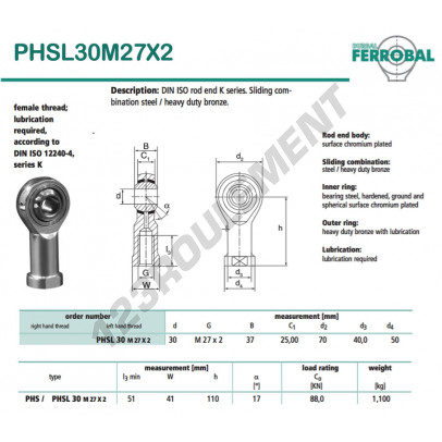 PHSL30M27X2-DURBAL