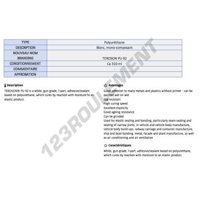 PU-92-WHITE-310ML-TEROSON