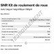 Kit de roulement de roue - R154-61-SNR