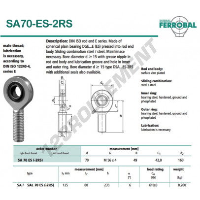 SA70-ES-2RS-DURBAL