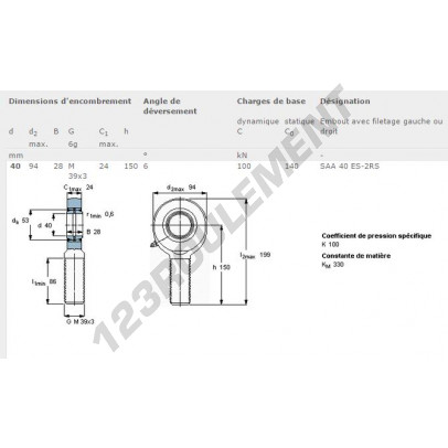 SAA40-ES-2RS-SKF