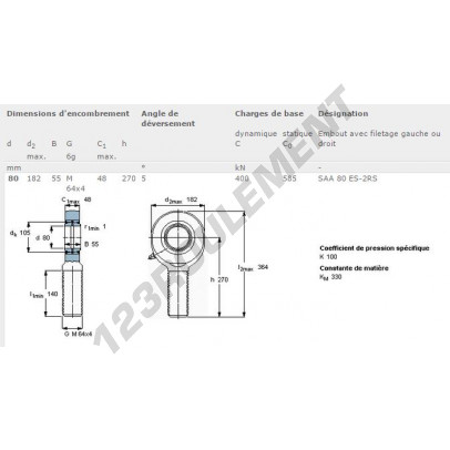 SAA80-ES-2RS-SKF