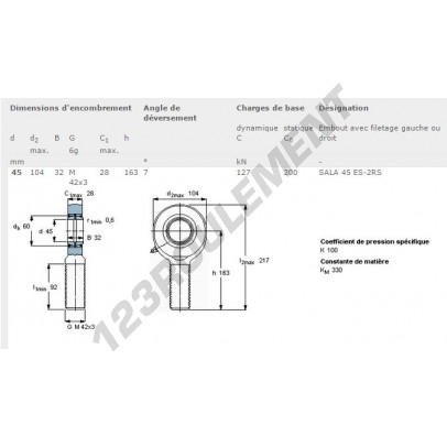 SALA45-ES-2RS-SKF