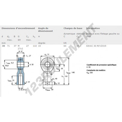 SIKAC30-M-VZ019-SKF