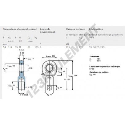 SIL50-ES-2RS-SKF