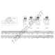 Palier - 2 fixations - SL7-8-RHP
