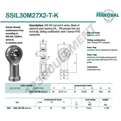SSIL30M27X2-T-K-DURBAL
