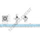 Palier - 4 fixations - UCF203-INOX