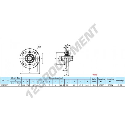UCFC203-INOX
