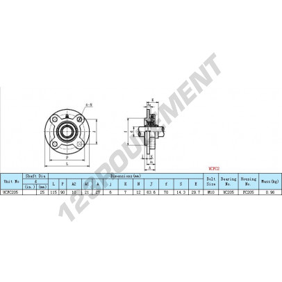 UCFC205-INOX