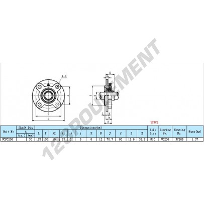 UCFC206-INOX