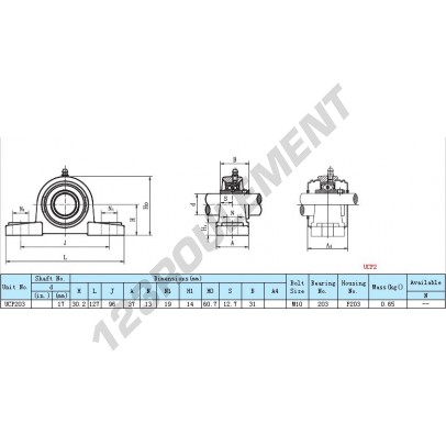 UCP203-INOX