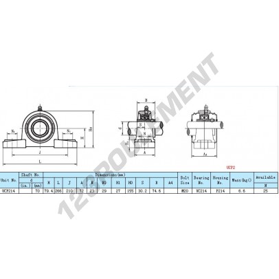UCP214-INOX