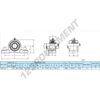 UCP216-INOX