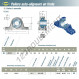 Palier - 2 fixations - UCP317-SNR