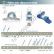 Palier - 2 fixations - UCP328-SNR