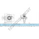 Palier - 1 fixation - UCT208-INOX