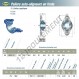 Palier - 2 fixations - UKFL311H-SNR