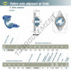 Palier - 2 fixations - UKFLE209H-SNR
