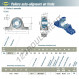Palier - 2 fixations - UKP317H-SNR