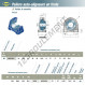 Palier - 2 fixations - UKPA205H-SNR