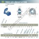 Palier - 2 fixations - UKPA211H-SNR