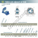 Palier - 2 fixations - UKPAE209H-SNR