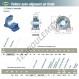 Palier - 2 fixations - UKPAE211H-SNR