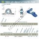 Palier - 2 fixations - UKPE215H-SNR