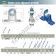 Palier - 2 fixations - UKPH206H-SNR