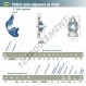 Palier - 2 fixations - USFA209-SNR