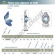 Palier - 2 fixations - USFAE204-SNR