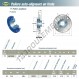 Palier - 4 fixations - USFCE203-SNR