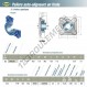 Palier - 4 fixations - USFE205-SNR