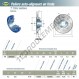 Palier - 4 fixations - USFEE208-SNR