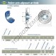 Palier - 4 fixations - USFEE209-SNR