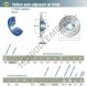 Palier - 4 fixations - USFEE210-SNR