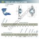 Palier - 2 fixations - USFLZ207-SNR