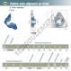 Palier - 3 fixations - USFTE202-SNR