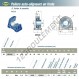 Palier - 2 fixations - USPA206-SNR
