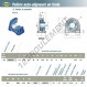 Palier - 2 fixations - USPA207-SNR