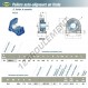 Palier - 2 fixations - USPA211-SNR