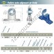 Palier - 2 fixations - USPH209-SNR