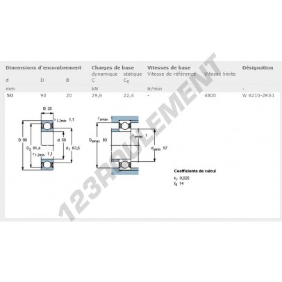 W6210-2RS1-SKF