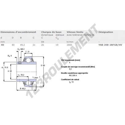 YAR208-2RFGR-HV-SKF